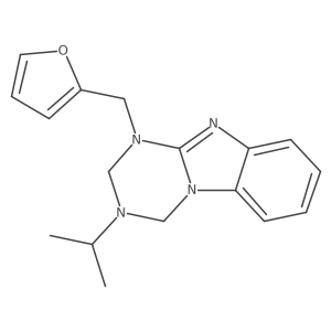 1-(2-Furylmethyl)-3-isopropyl-1,2,3,4-tetrahydro[1,3,5]triazino[1,2-a][1,3]benzimidazole Structure