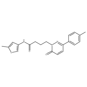 N-(5-methylisoxazol-3-yl)-4-(6-oxo-3-(p-tolyl)pyridazin-1(6H)-yl)butanamide Structure