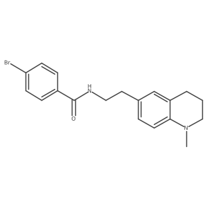 4-bromo-N-(2-(1-methyl-1,2,3,4-tetrahydroquinolin-6-yl)ethyl)benzamide结构式