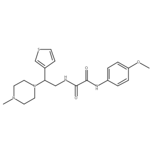 N1-(4-methoxyphenyl)-N2-(2-(4-methylpiperazin-1-yl)-2-(thiophen-3-yl)ethyl)oxalamide Structure
