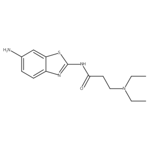 N-(6-Amino-2-benzothiazolyl)-3-(diethylamino)propanamide Structure