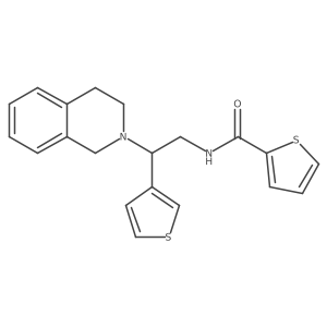N-(2-(3,4-dihydroisoquinolin-2(1H)-yl)-2-(thiophen-3-yl)ethyl)thiophene-2-carboxamide Structure
