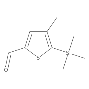 4-Methyl-5-trimethylsilylthiophene-2-carbaldehyde结构式