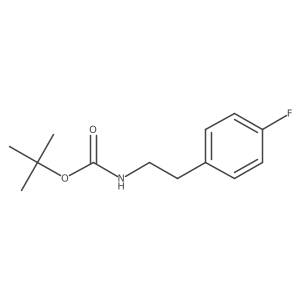 tert-Butyl 4-fluorophenethylcarbamate结构式