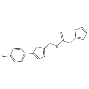 N-((5-(4-fluorophenyl)furan-2-yl)methyl)-2-(thiophen-2-yl)acetamide Structure
