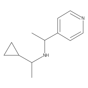 (1-Cyclopropylethyl)[1-(pyridin-4-yl)ethyl]amine Structure