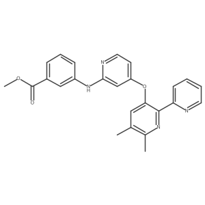 Methyl 3-{[4-(5,6-dimethyl-2-pyridin-2-ylpyridin-3-yl)oxypyridin-2-yl]amino}benzoate结构式