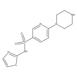 6-(Piperazin-1-yl)-N-(thiazol-2-yl)pyridine-3-sulfonamide Structure