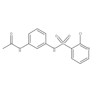 N-[3-(2-chloropyridine-3-sulfonamido)phenyl]acetamide结构式