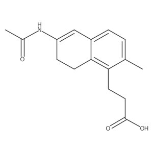6-(Acetylamino)-7,8-dihydro-2-methyl-1-naphthalenepropanoic acid Structure