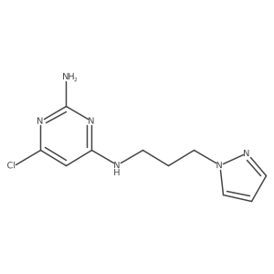 n4-(3-(1h-Pyrazol-1-yl)propyl)-6-chloropyrimidine-2,4-diamine Structure
