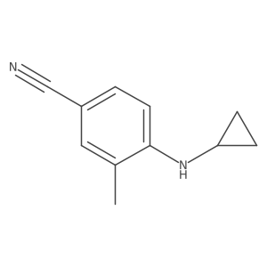 4-(Cyclopropylamino)-3-methylbenzonitrile Structure