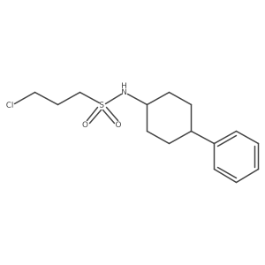 3-Chloro-N-(4-phenylcyclohexyl)-1-propanesulfonamide Structure