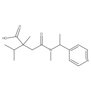 2,3-Dimethyl-2-[2-[methyl[1-(4-pyridinyl)ethyl]amino]-2-oxoethyl]butanoic acid Structure
