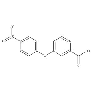 4-(4-Nitrophenoxy)pyridine-2-carboxylic acid结构式