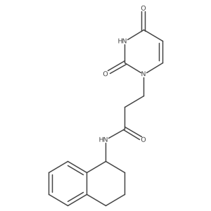 3-(2,4-dioxo-3,4-dihydropyrimidin-1(2H)-yl)-N-(1,2,3,4-tetrahydronaphthalen-1-yl)propanamide Structure