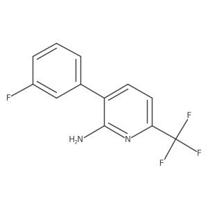 3-(3-Fluorophenyl)-6-(trifluoromethyl)pyridin-2-amine Structure