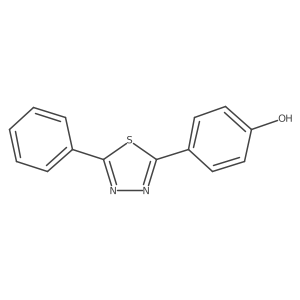 4-(5-Phenyl-1,3,4-thiadiazol-2-yl)phenol Structure