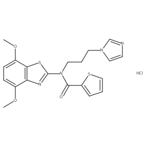N-(3-(1H-imidazol-1-yl)propyl)-N-(4,7-dimethoxybenzo[d]thiazol-2-yl)thiophene-2-carboxamide hydrochloride Structure