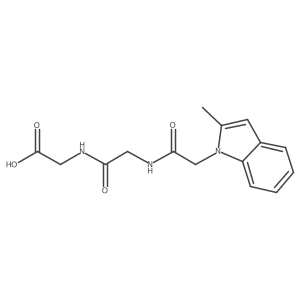 N-[(2-methyl-1H-indol-1-yl)acetyl]glycylglycine Structure