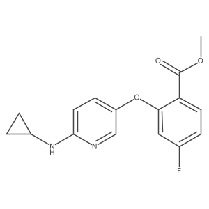 Methyl 2-[6-(cyclopropylamino)pyridin-3-yl]oxy-4-fluorobenzoate Structure