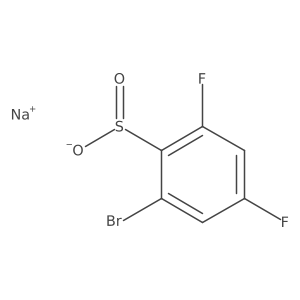 2-Bromo-4,6-difluorobenzenesulfinic acid sodium salt结构式