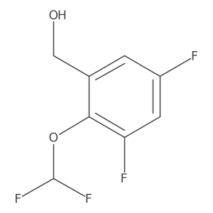 3,5-Difluoro-2-(difluoromethoxy)benzyl alcohol Structure