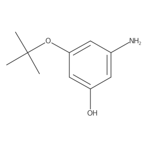 3-Amino-5-(tert-butoxy)phenol结构式