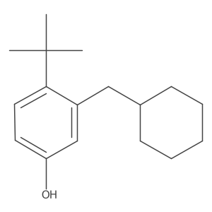 4-Tert-butyl-3-(cyclohexylmethyl)phenol结构式