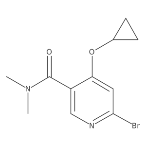 6-Bromo-4-cyclopropoxy-N,N-dimethylnicotinamide Structure