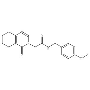 N-(4-methoxybenzyl)-2-(4-oxo-5,6,7,8-tetrahydroquinazolin-3(4H)-yl)acetamide结构式