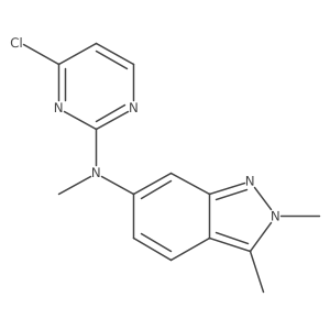 N-(4-chloro-2-pyrimidinyl)-N,2,3-trimethyl-2H-Indazol-6-amine Structure