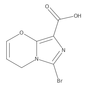 4H-Imidazo[5,1-b][1,3]oxazine-8-carboxylic acid, 6-bromo- Structure