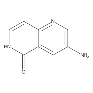 3-Amino-1,6-naphthyridin-5-OL结构式