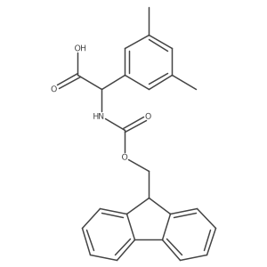 2-(3,5-Dimethylphenyl)-2-(9H-fluoren-9-ylmethoxycarbonylamino)acetic acid Structure
