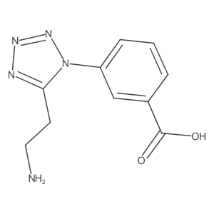 Benzoic acid, 3-[5-(2-aminoethyl)-1H-tetrazol-1-yl]-结构式