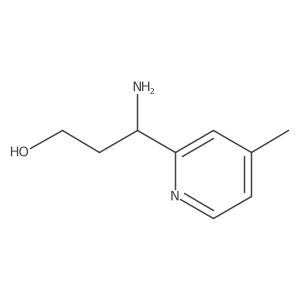 3-Amino-3-(4-methylpyridin-2-yl)propan-1-ol Structure