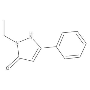 2-Ethyl-5-phenyl-2H-pyrazol-3-ol Structure