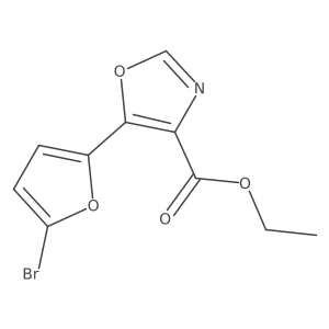 5-(5-Bromo-furan-2-yl)-oxazole-4-carboxylic acid ethyl ester Structure