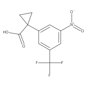 1-[3-Nitro-5-(trifluoromethyl)phenyl]cyclopropane-1-carboxylic acid Structure