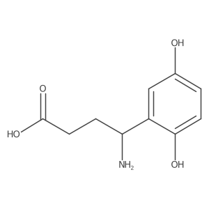4-Amino-4-(2,5-dihydroxyphenyl)butanoic acid结构式