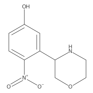 3-(Morpholin-3-yl)-4-nitrophenol结构式