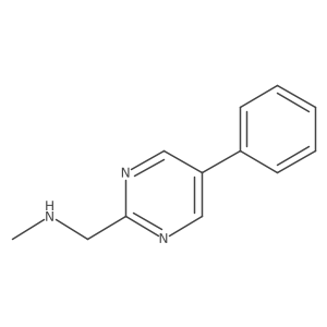 N-methyl-1-(5-phenylpyrimidin-2-yl)methanamine结构式