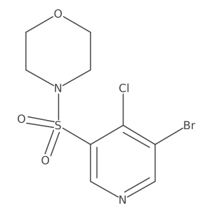 4-((5-Bromo-4-chloropyridin-3-yl)sulfonyl)morpholine结构式