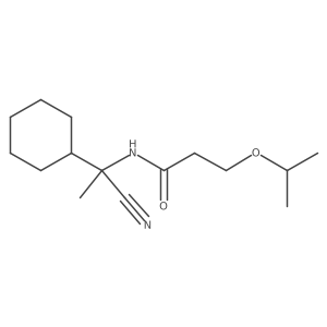 N-(1-cyano-1-cyclohexylethyl)-3-(propan-2-yloxy)propanamide Structure