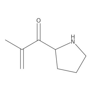 2-methyl-1-[(2S)-pyrrolidin-2-yl]prop-2-en-1-one Structure
