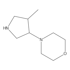 4-(4-Methylpyrrolidin-3-yl)morpholine结构式