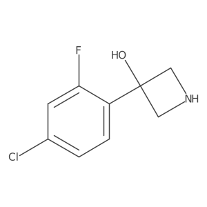 3-(4-Chloro-2-fluorophenyl)azetidin-3-ol Structure