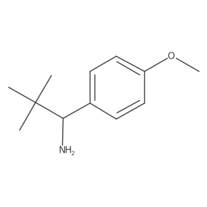 (S)-1-(4-Methoxyphenyl)-2,2-dimethylpropan-1-amine结构式