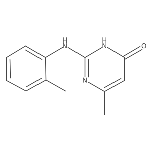 6-methyl-2-[(2-methylphenyl)amino]pyrimidin-4(3H)-one结构式